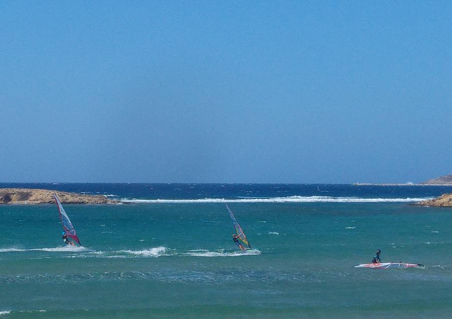 Wind Surfing in Naxos